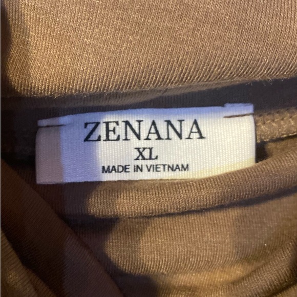 Mary) Zenana Top very stretchy in Brown Size XLarge - Picture 3 of 3